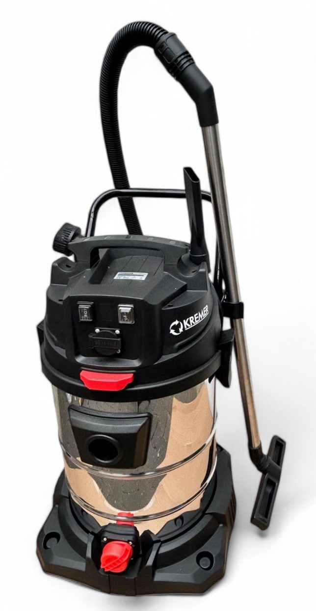 Industriesauger 2.400 W – 65-Liter-Behälter, Nass und Trocken