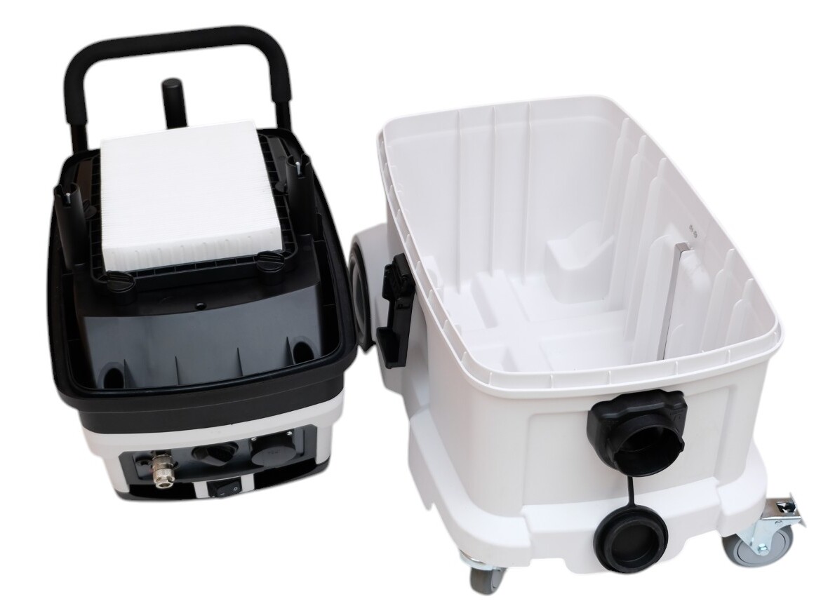 Industriesauger 1.600 W mit automatischer Filterreinigung und Fernbedienung – 40 l