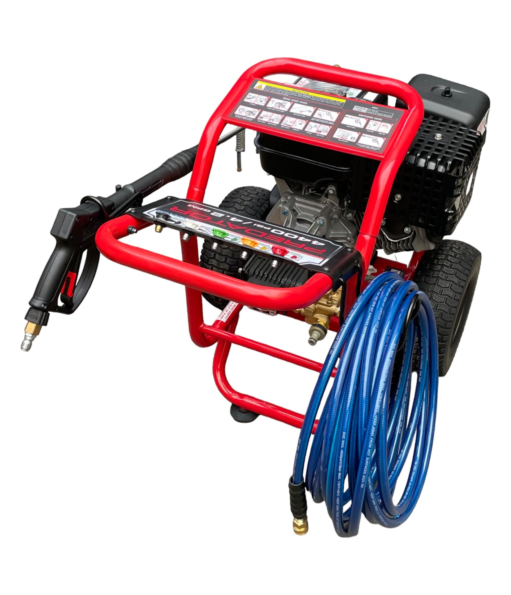 Predator Benzin-Hochdruckreiniger 13 PS – 300 bar, Annovi-Reverberi-Pumpe, mit Flächenreiniger