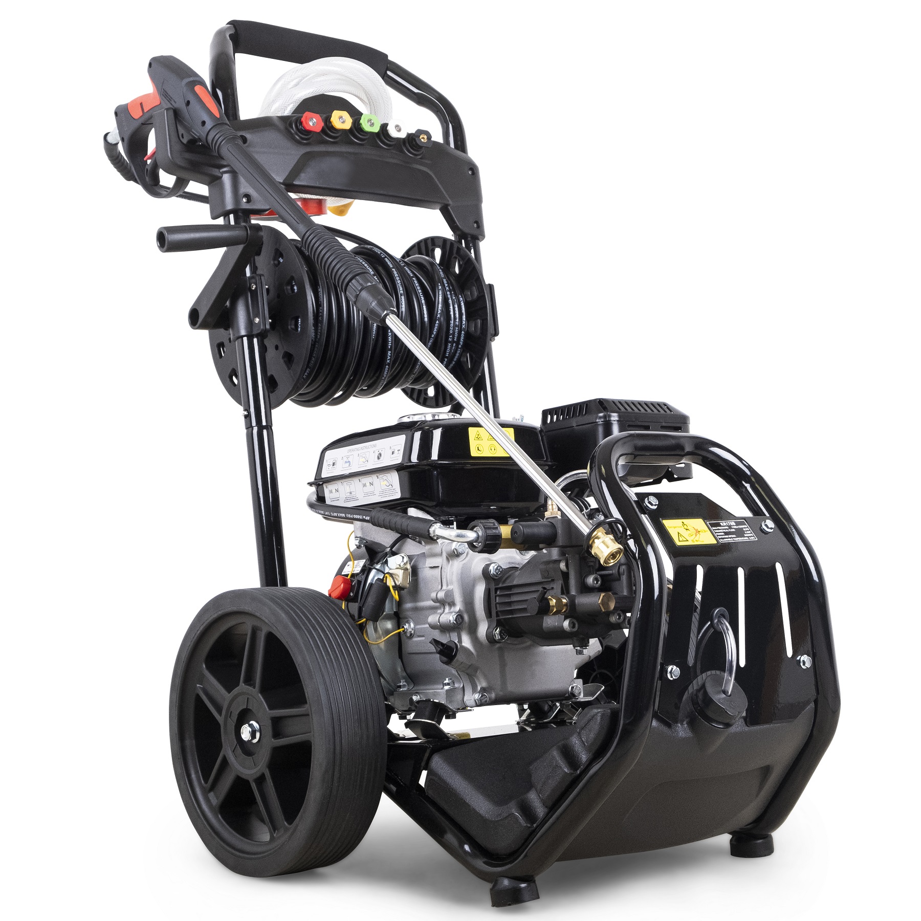 Benzin-Hochdruckreiniger DT-KR170D – 170 bar, 7,9 l/min, Schlauchtrommel