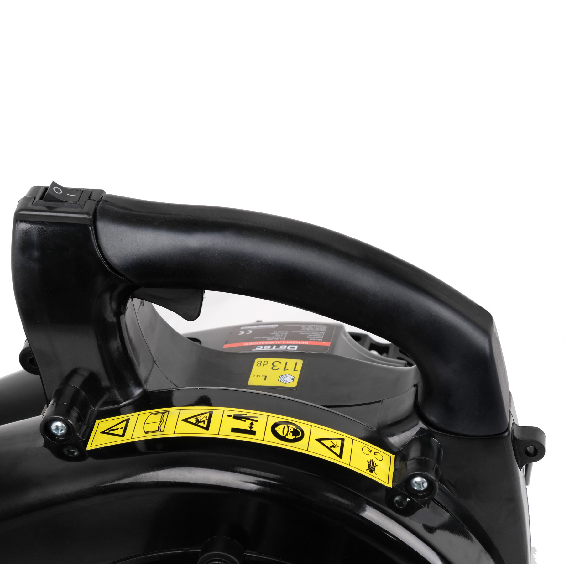 DeTec. Benzin-Laubsauger und -gebläse DT-BL260 – 2-in-1, 612 m³/h, mit Fangsack