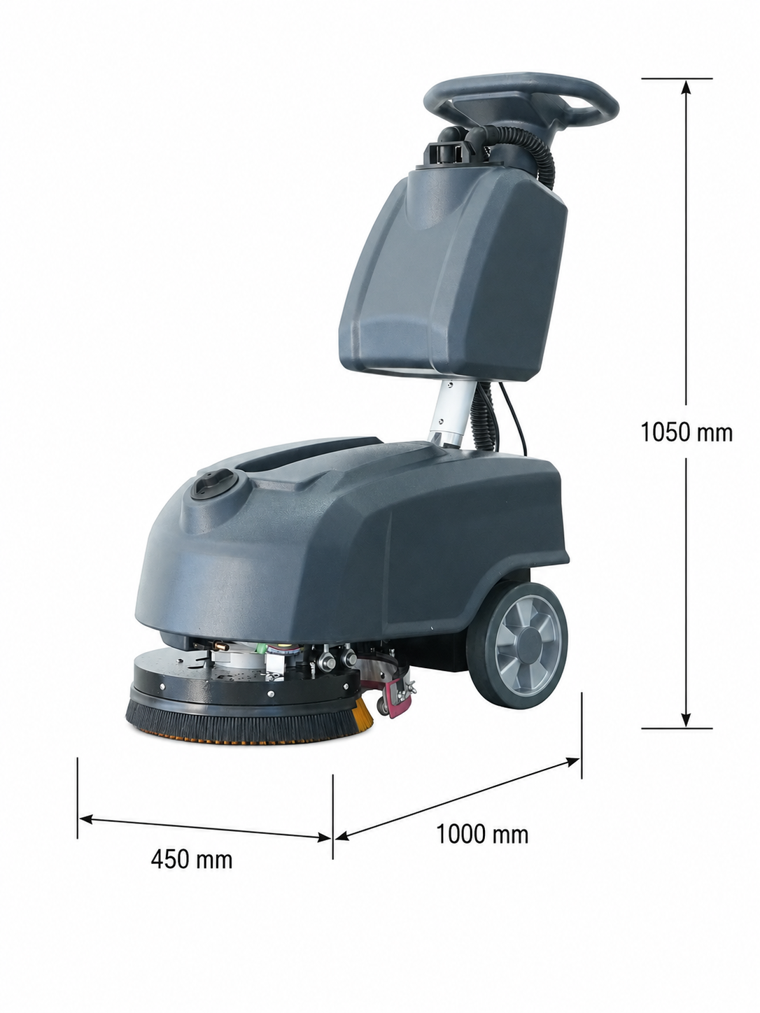 Handgeführte Scheuersaugmaschine DT30 – 35 cm Arbeitsbreite, Akku 24 V / 32 Ah