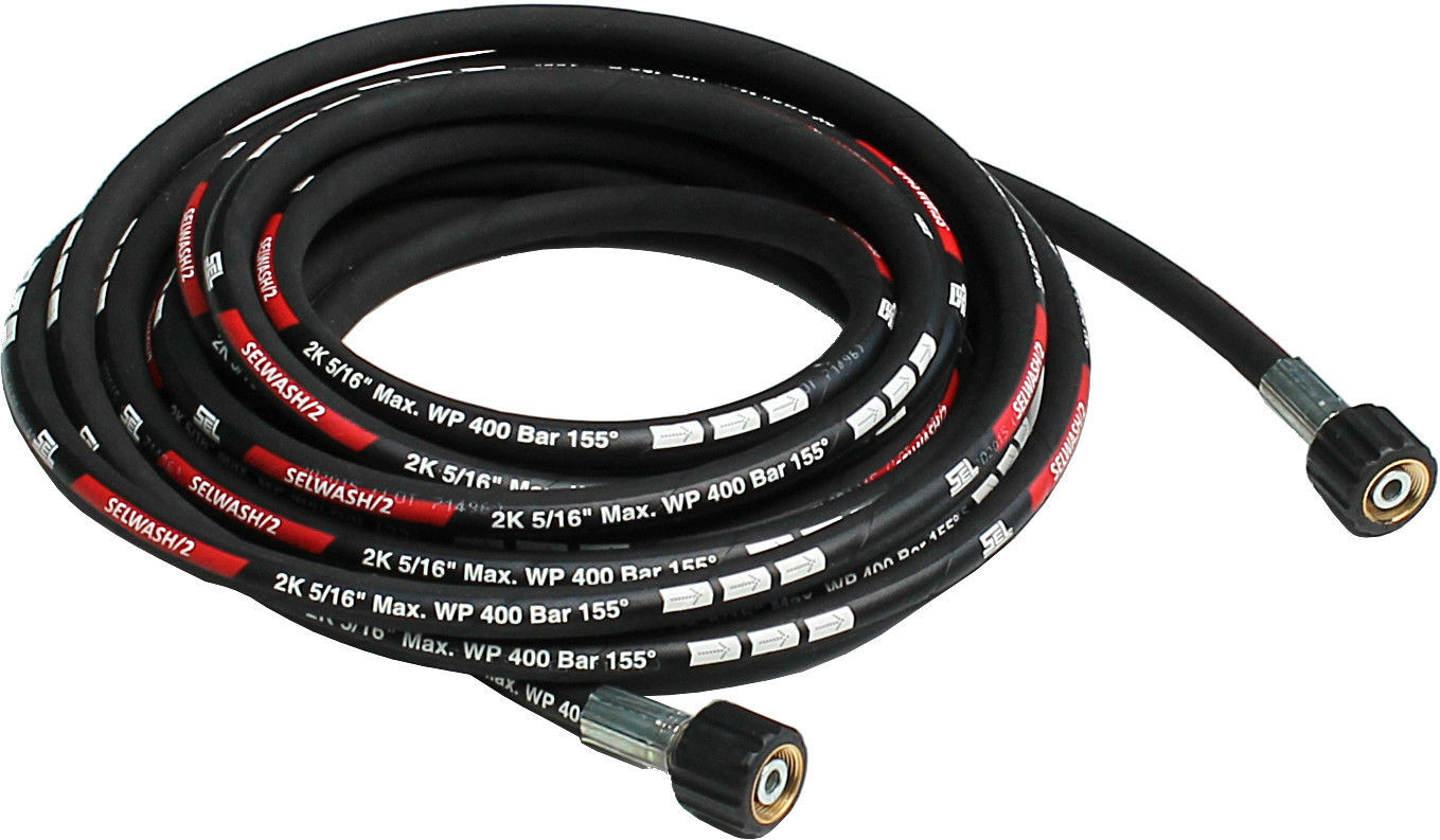 Hochdruckschlauch 10 m bis 400 bar – M22 auf M22 mit Schlauchverbinder