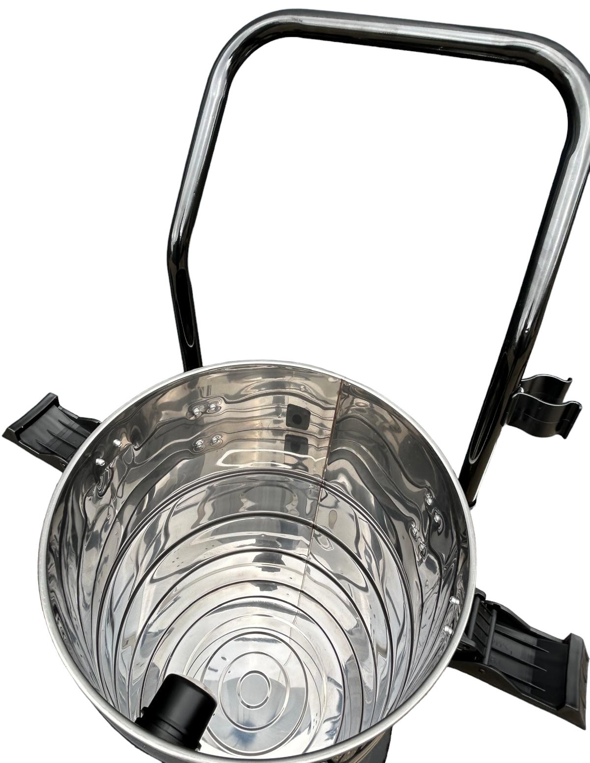 Industriesauger 3.000 W – 100-Liter-Edelstahlbehälter, 3 Motoren, Nass und Trocken