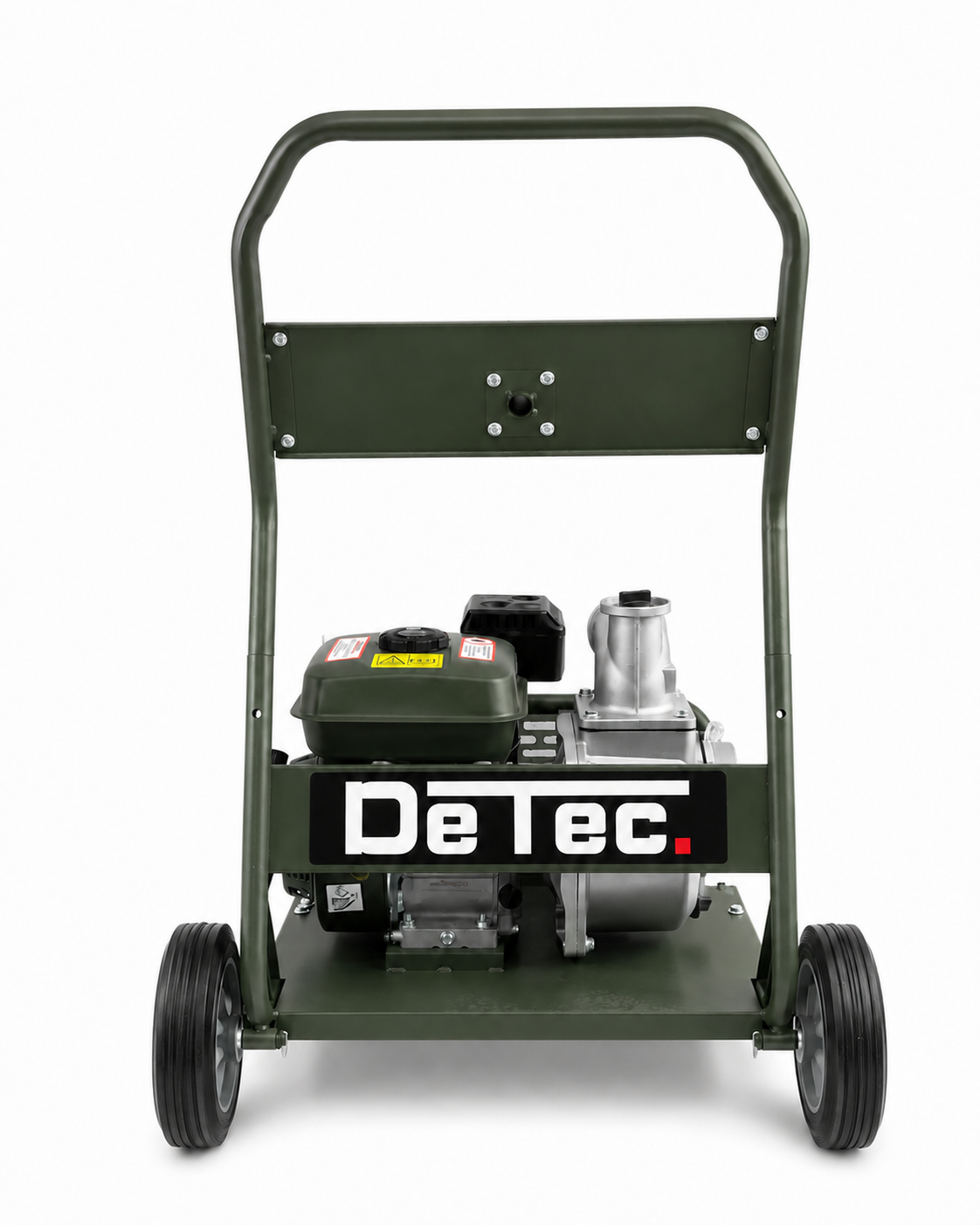 DeTec. Benzin-Wasserpumpe 3 Zoll mit Gestell – 60.000 l/h, 7 PS