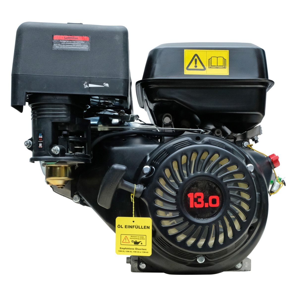 Benzinmotor 13 PS – 389 cm³, Ersatzmotor für Hochdruckreiniger und Gartengeräte