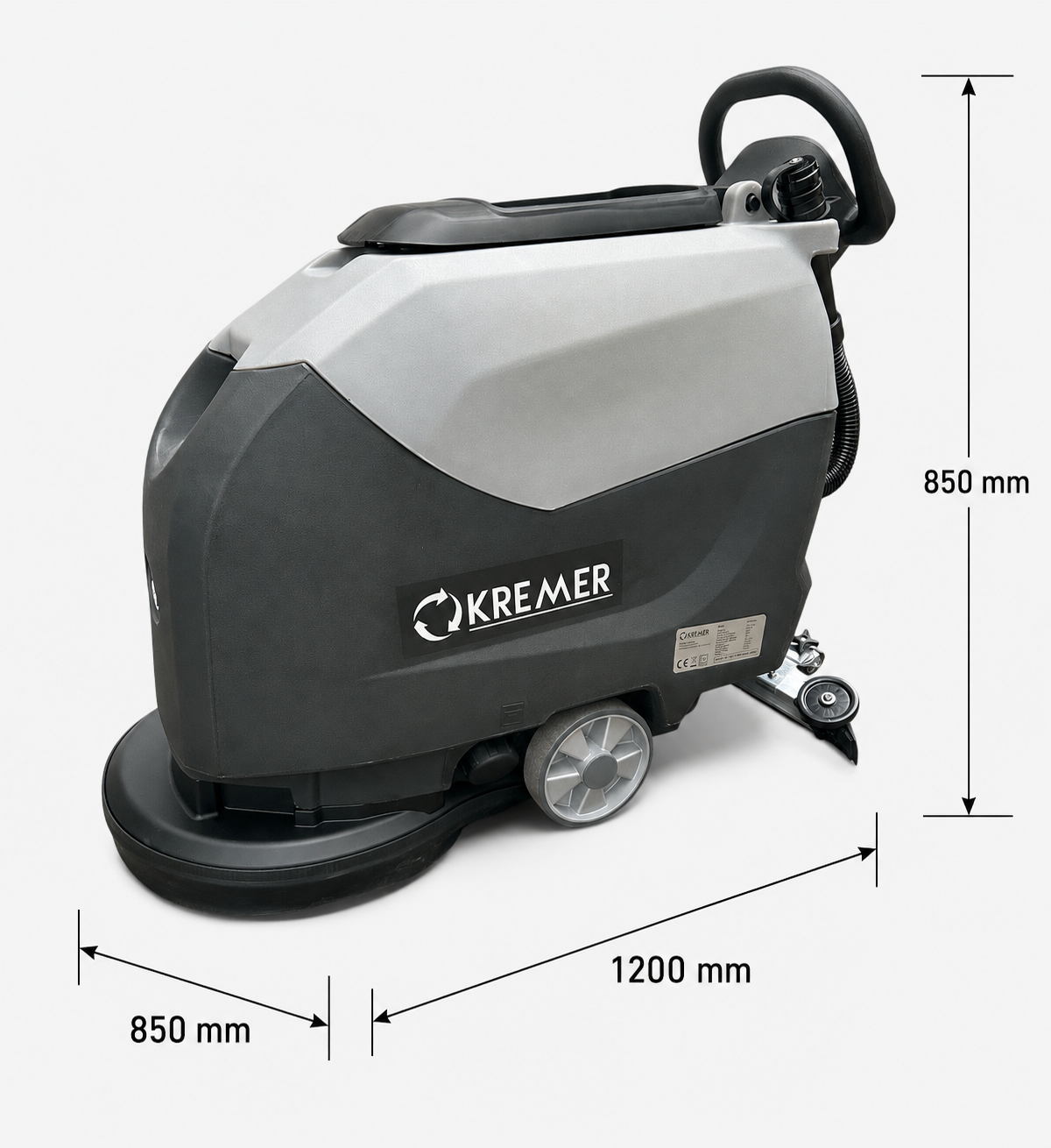 Nachläufer-Scheuersaugmaschine DT-FL60 – 51 cm Arbeitsbreite, Akku 24 V / 100 Ah